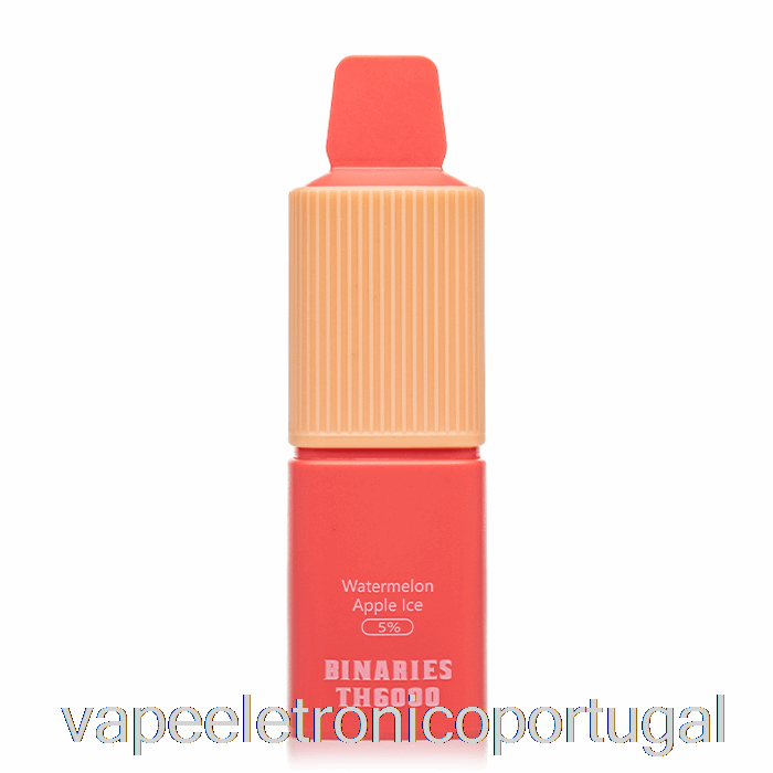 Vape Eletrônico Horizonte Binários Th6000 Descartável Melancia Apple Ice